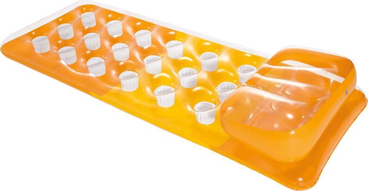 luchtbed lounge matras 188 cm - oranje