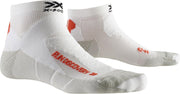 X-Socks Run Discovery Hardloop  Sportsokken - Maat 45-47 - Unisex - wit/oranje/grijs