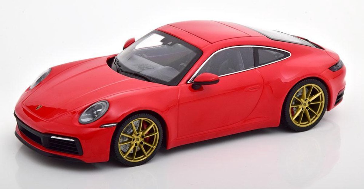 Porsche 911 (992) Carrera 4S Coupe 2019 Rood 1-18 Minichamps Limited 304 Pieces