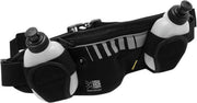 Karrimor Hardloopriem - Runningbelt met 2 drinkflessen - Zwart