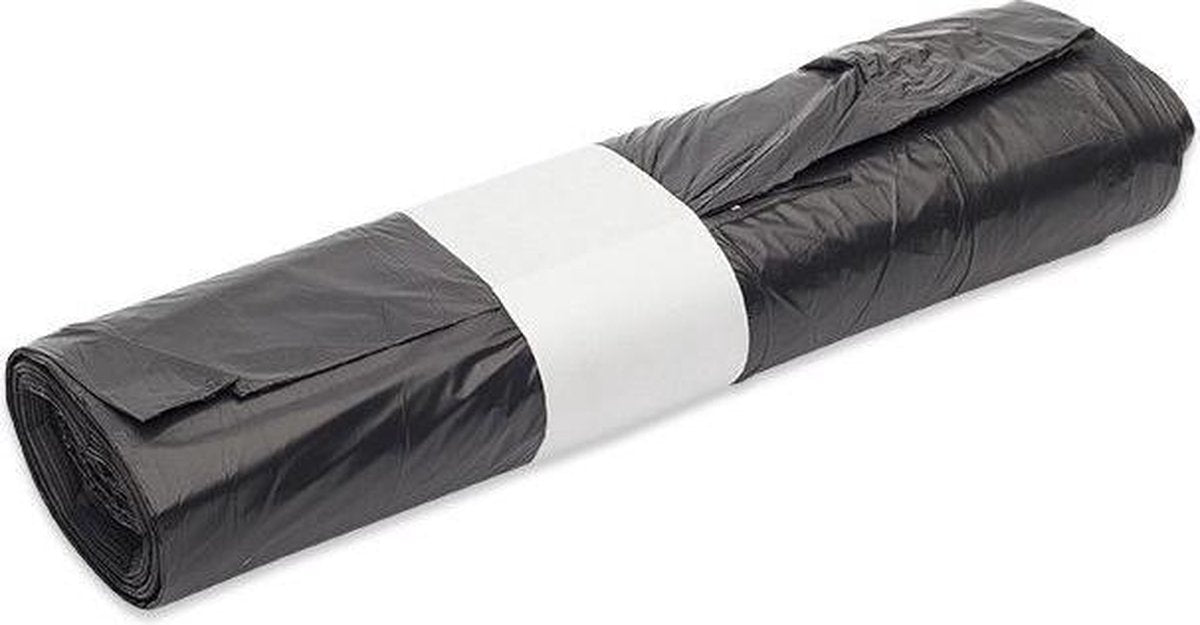 Afvalzak HDPE 63x70 cm zwart 15 my 1000 stuks