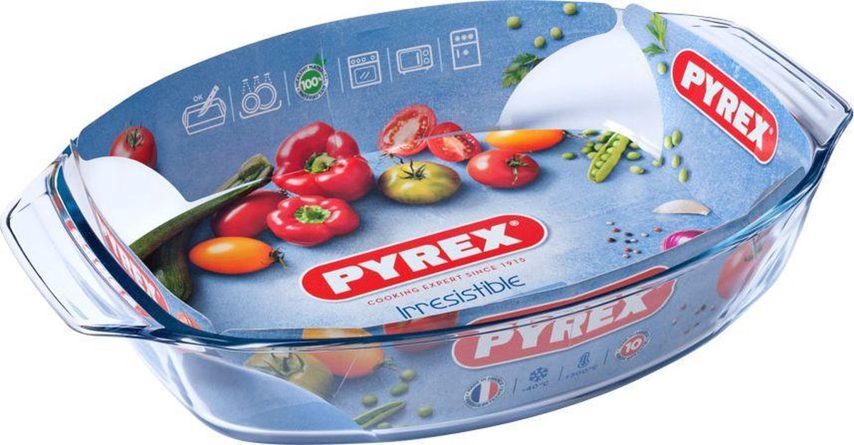 Pyrex Ovale Braadslede 39x27 Cm