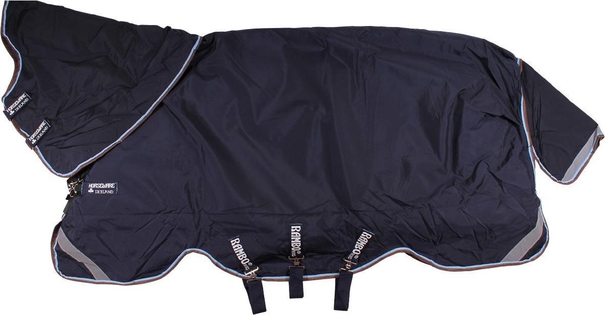 Horseware Rambo Duo Turnout 100G Outer & Halsdeel met 300G Liner Navy Blue 140/191 cm