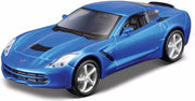 Speelgoed modelauto Chevrolet Corvette blauw 1:32