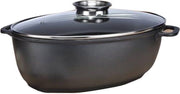 Haushalt 24205 - Braadpan - glazen deksel -  8.3 liter - antiaanbaklaag