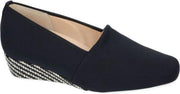 Hassia -Dames -  zwart - ballerina's & mocassins - maat 39