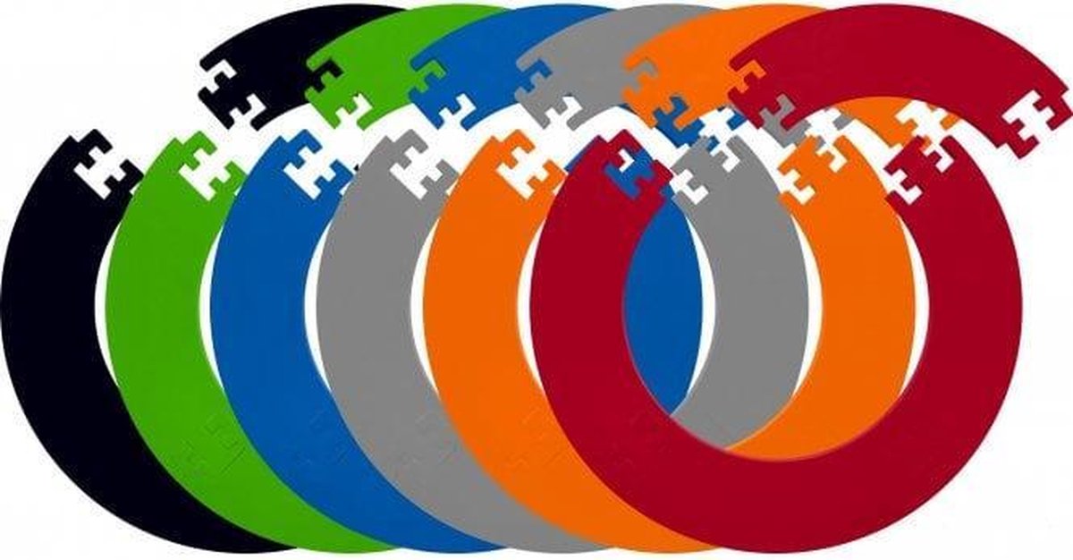 Designa Dartbord Surround Lichtgewicht Jigsaw Blauw