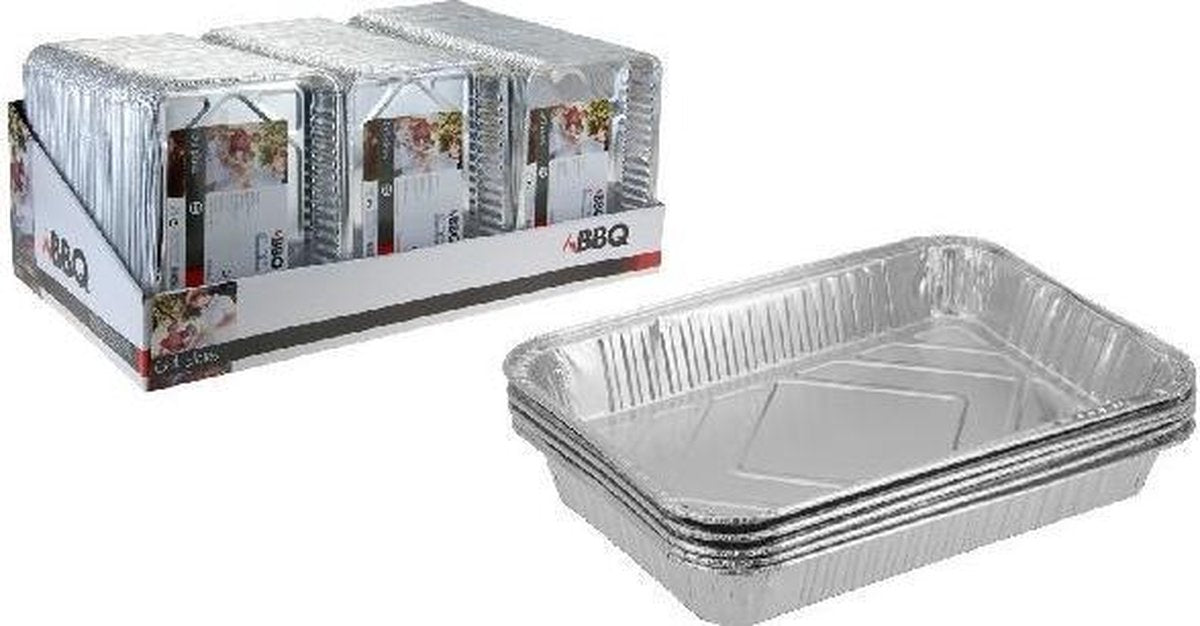 BBQ Aluminium Grillschalen 32 x 23 cm | 5 stuks