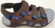 Heren Sandaal - Bruin/Blauw - Maat 42