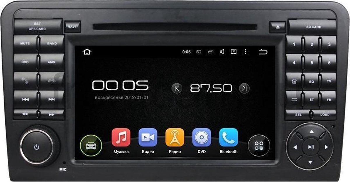 Voltario® Android Autoradio  Mercedes Ml met  navigatie