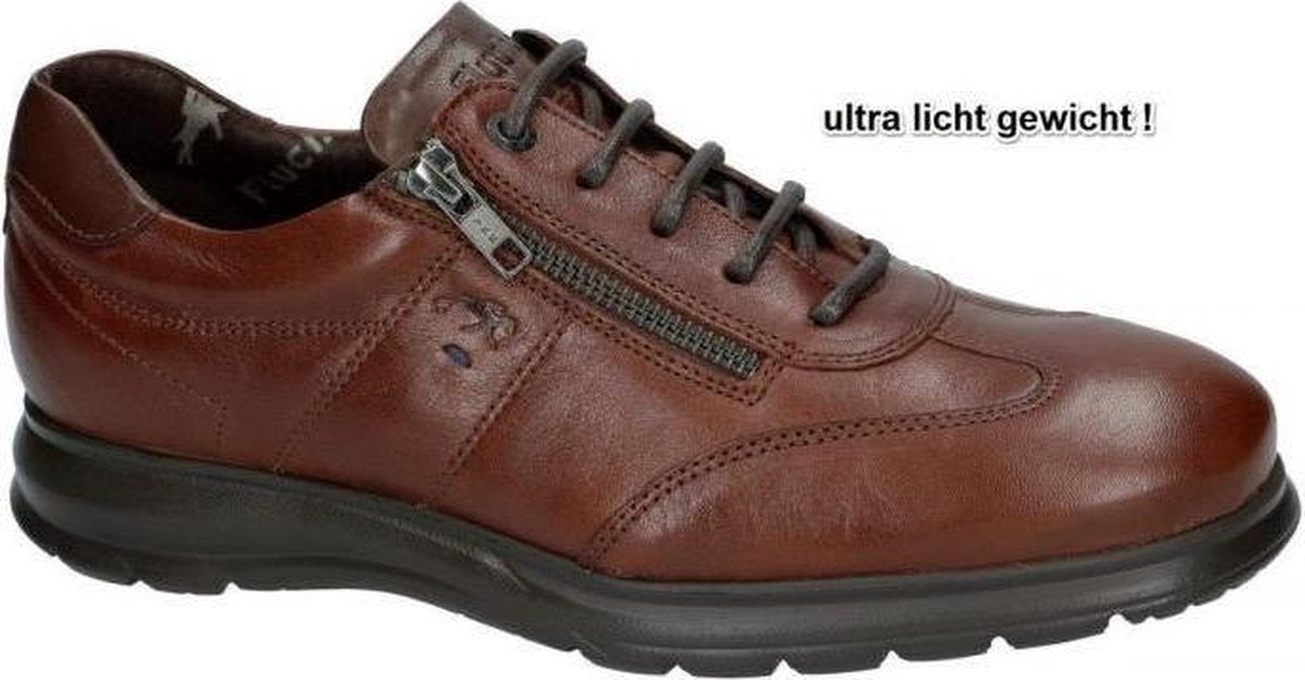 Fluchos -Heren -  cognac/caramel - casual schoenen - maat 40