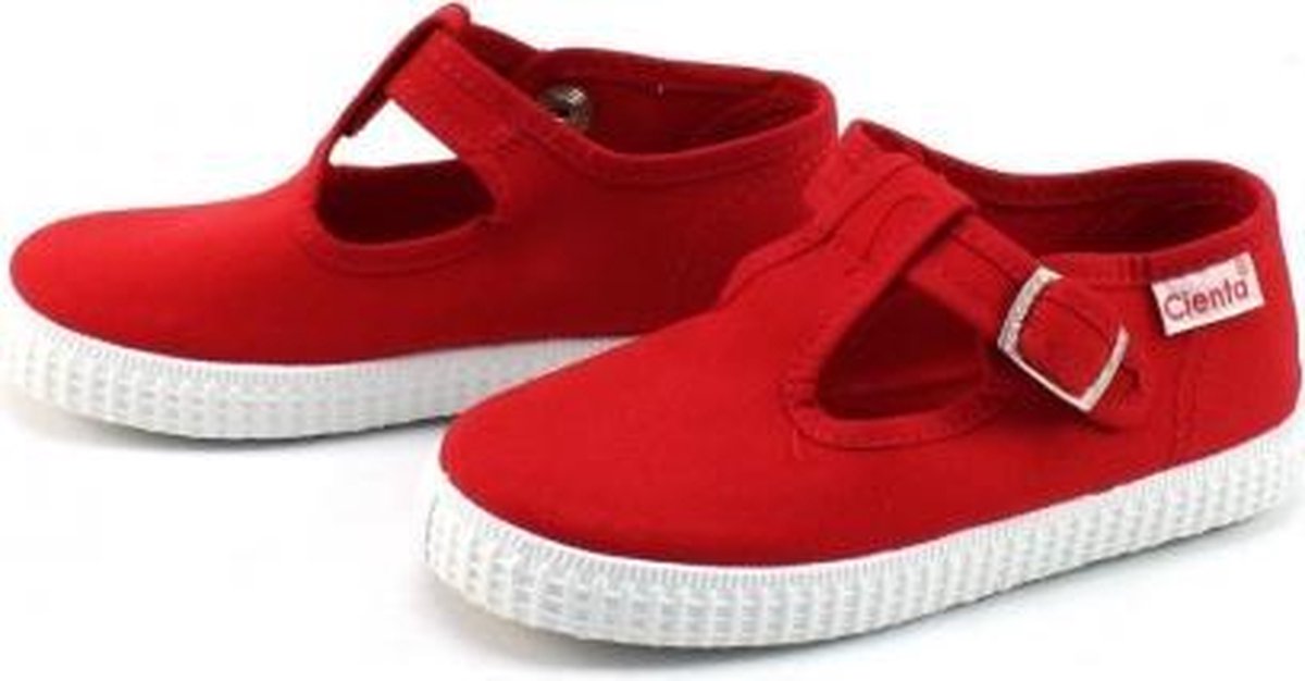 Cienta - Canvas kinderschoen - rood - Maat 26