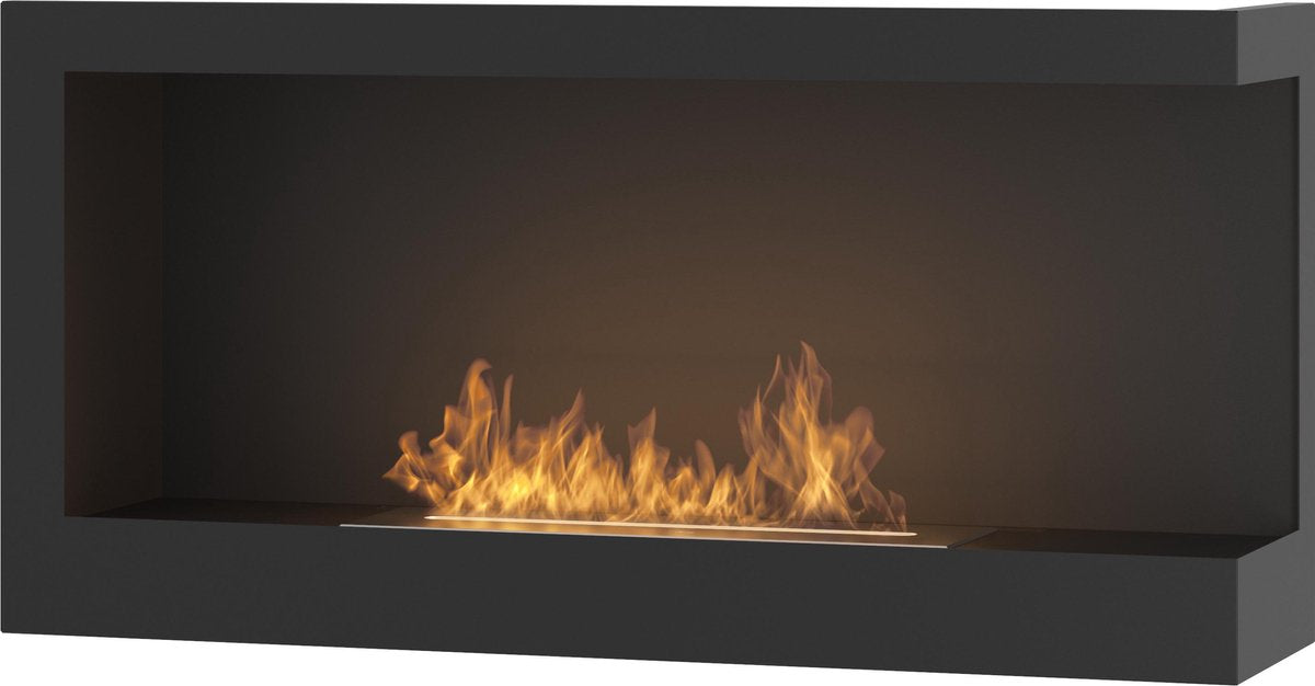 Infire - bio-ethanol haard hoek rechts - inbouw sfeerhaard - 90x45cm.