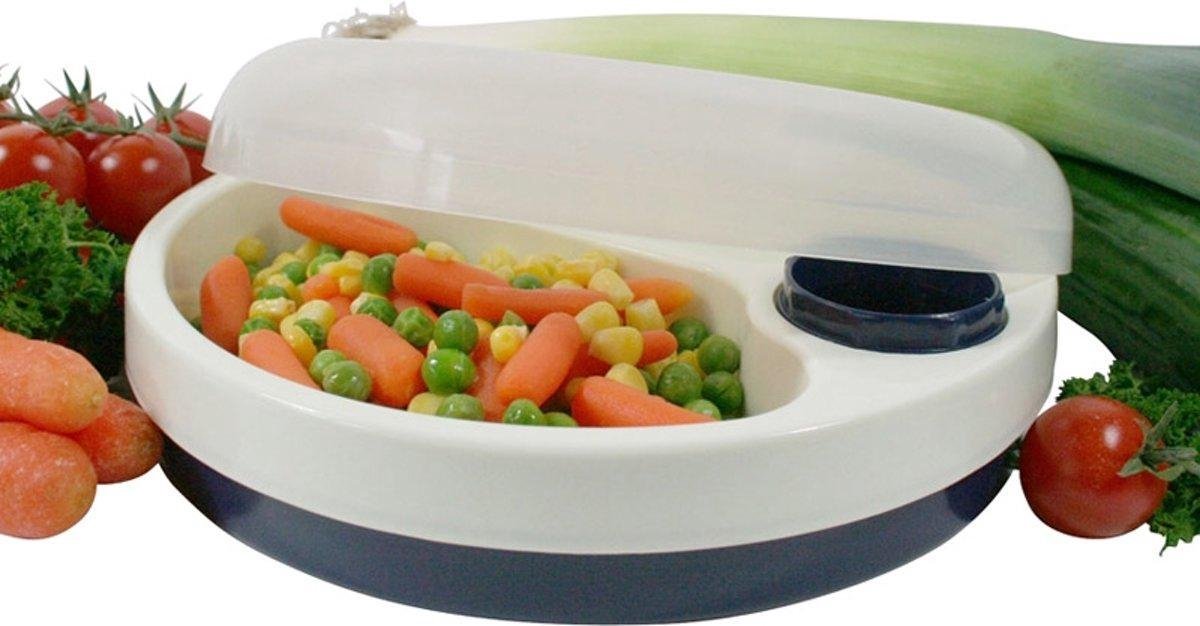 Almepro Warmhoudbord 2-vaks - Ø 22 cm - Wit