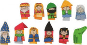 Vingerpop sprookjesfiguren  set 11 stuks