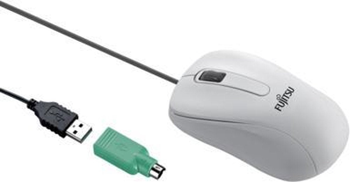 Fujitsu M530 muis USB Type-A+PS/2 Laser 1200 DPI Ambidextrous