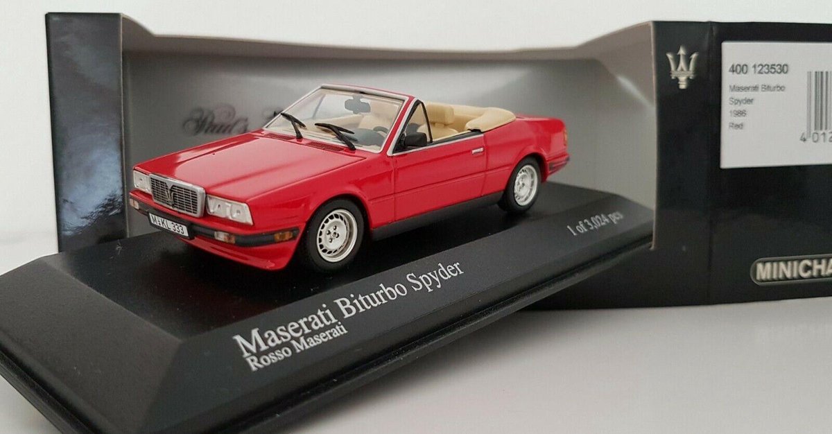 Maserati Biturbo Spyder 1986 red 1:43