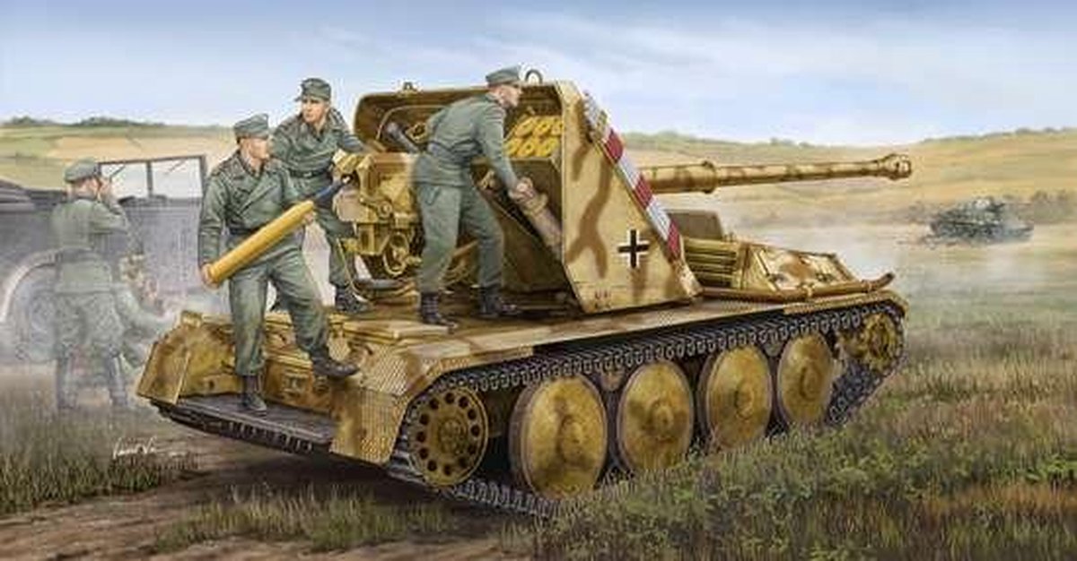Military German 8.8 cm Pak-43 Waffentrager Self Propelled