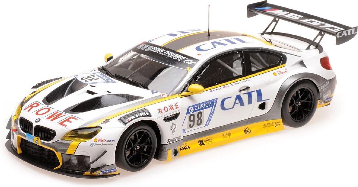 BMW M6 GT3 Rowe Racing #98 2nd Place 24h Nürburgring 2017 - 1:18 - Minichamps