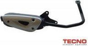 Uitlaat Tecno straight china scooter GY6 motor 4 takt 12 inch wielen