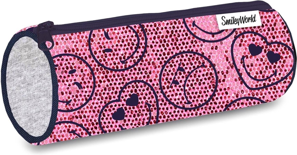 Smiley Etui Girls Roze 23 X 8 Cm