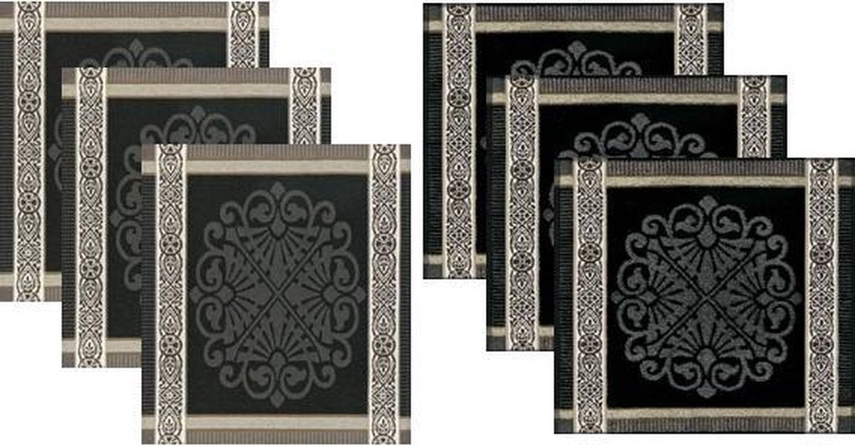DDDDD Keukendoeken En Theedoeken Set Rozet Grey (3+3 stuks)