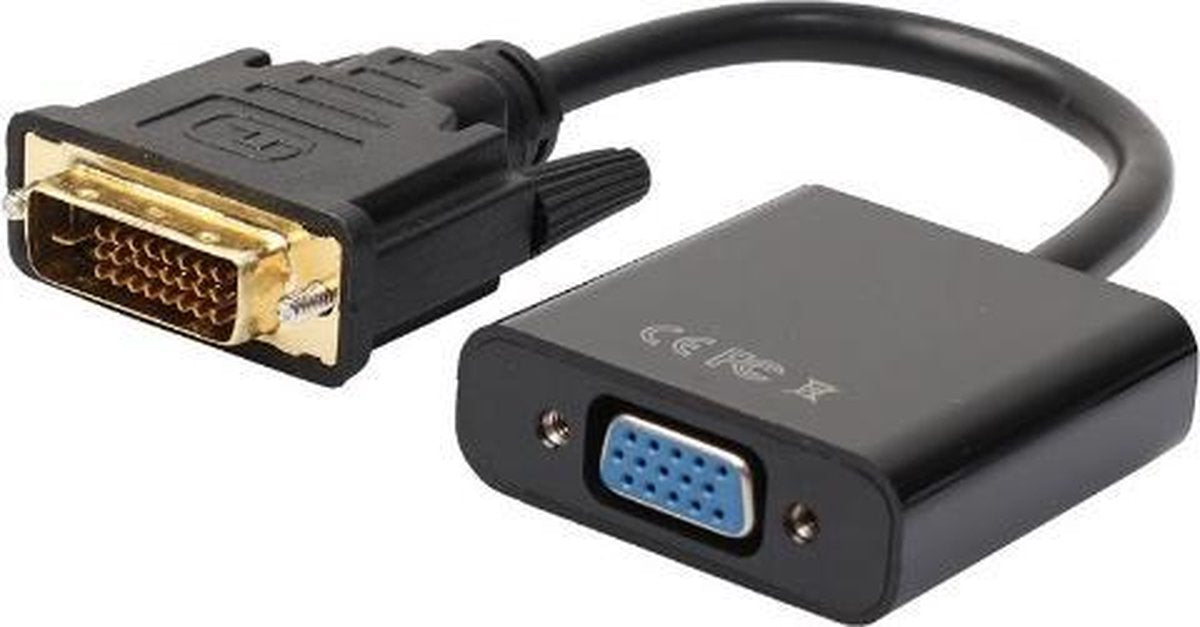 Coretek DVI-D naar VGA converter / zwart - 0