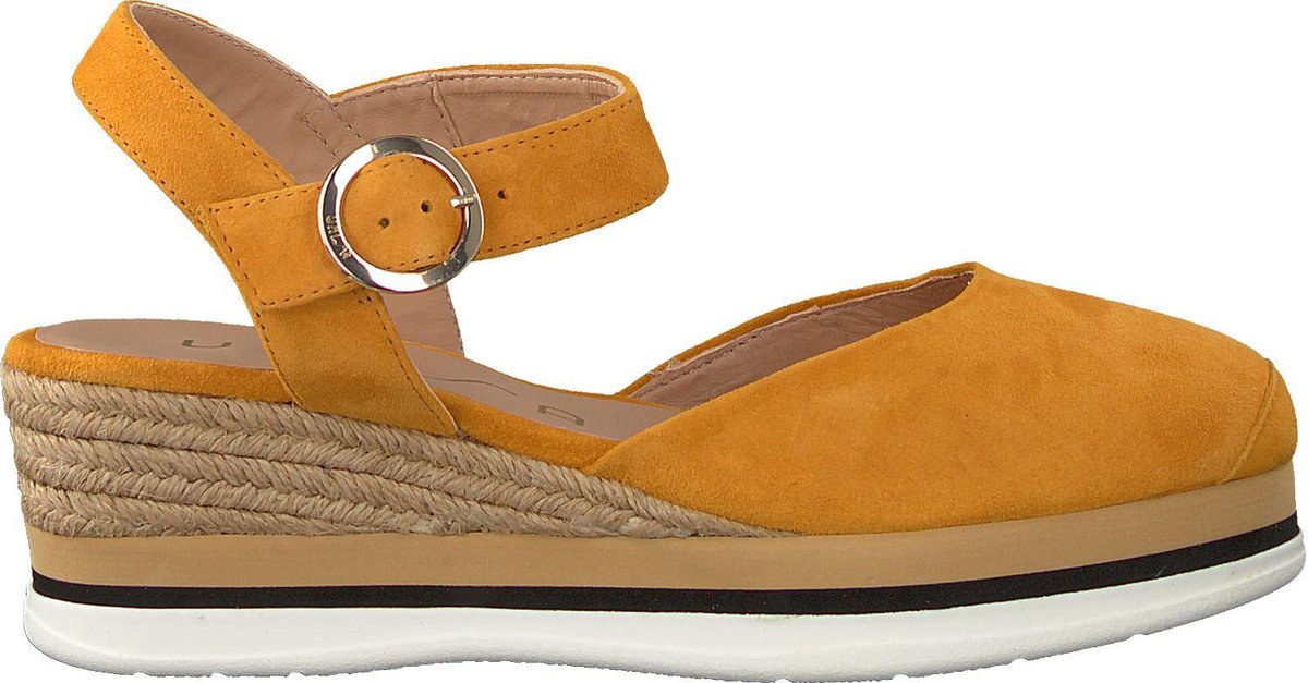 Unisa Jacer Espadrilles - Met Sleehak - Dames - Geel - Maat 37