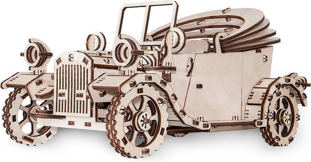 Eco-Wood-Art Retro Auto - Houten Modelbouw