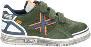 Munich jongens klittenband sneaker - Kaki - Maat 29