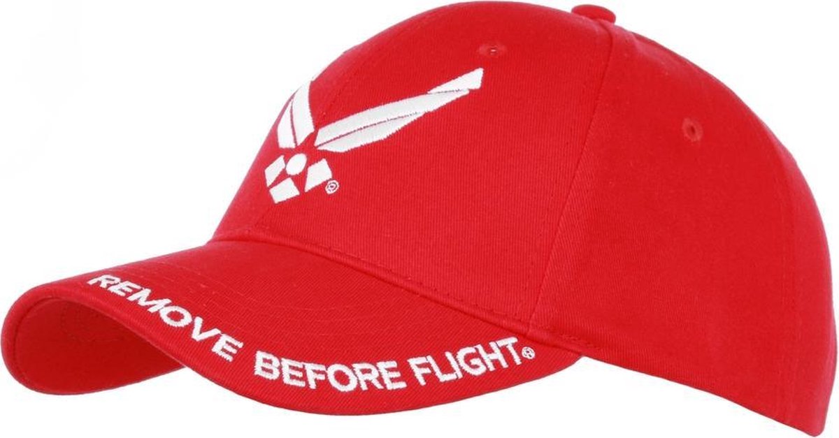 101inc baseball cap Remove Before Flight rood