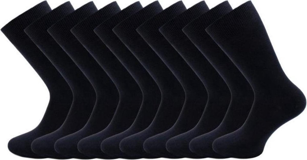 Socke|Sokken Antitranspiratie|90% Katoen|Kleur"Zwart"|Maat 43-46|6 Paar