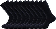 Socke|Sokken Antitranspiratie|90% Katoen|Kleur"Zwart"|Maat 43-46|6 Paar