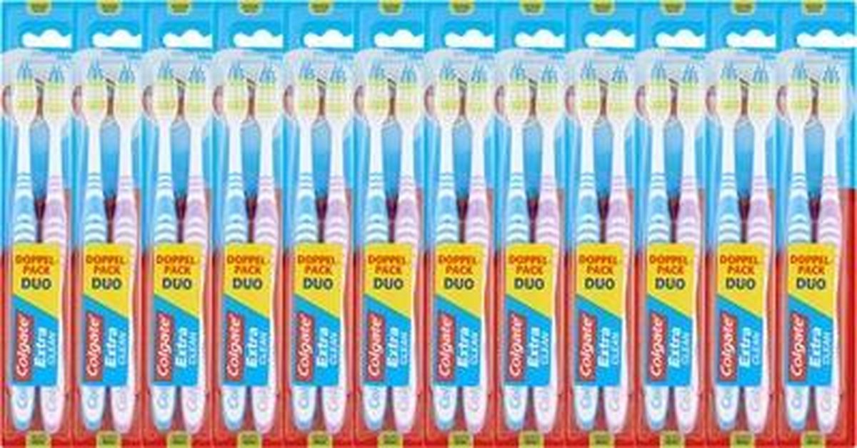 Colgate Tandenborstel Extra Clean Duo Voordeelverpakking