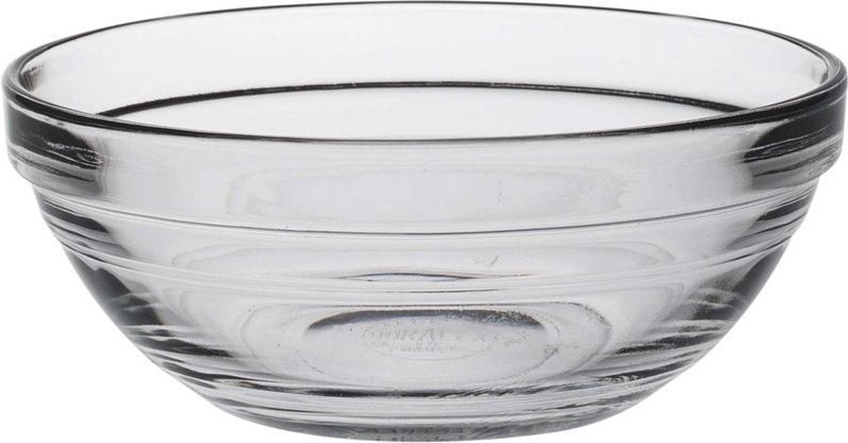 Kleine serveer/dessertschaaltjes rond van glas 12 x 4.9 cm - Schalen en kommen - Keuken accessoires