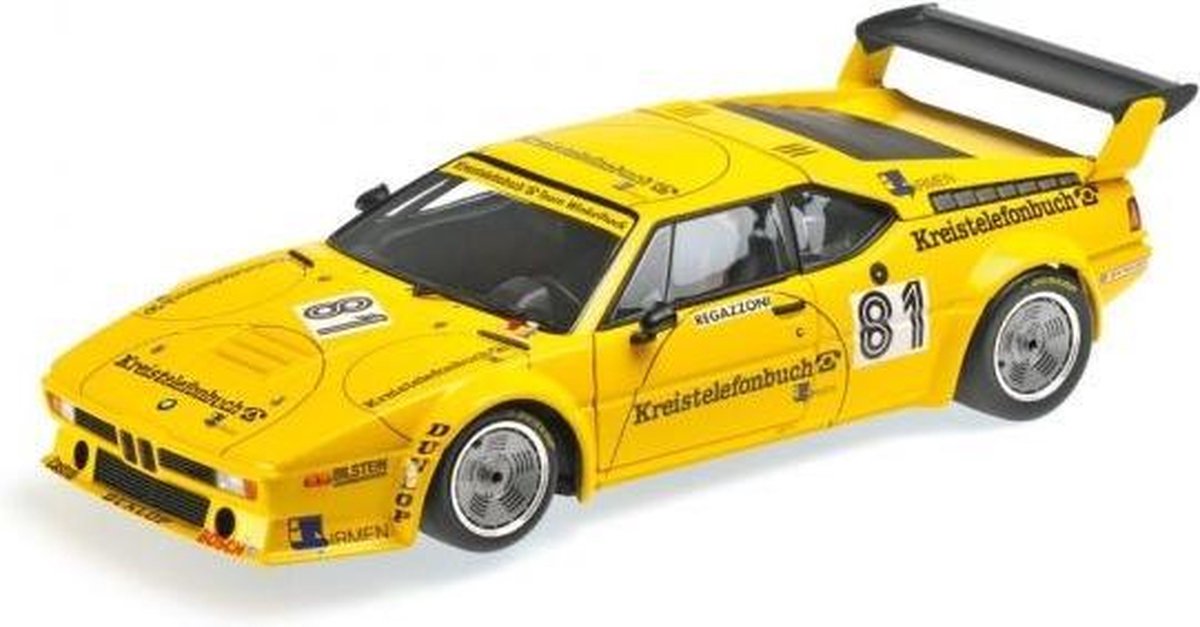 BMW M1 Procar 'Kreistelefonbuch' Team Winkelhock #81 DRM Norisring 1979 - 1:18 - Minichamps