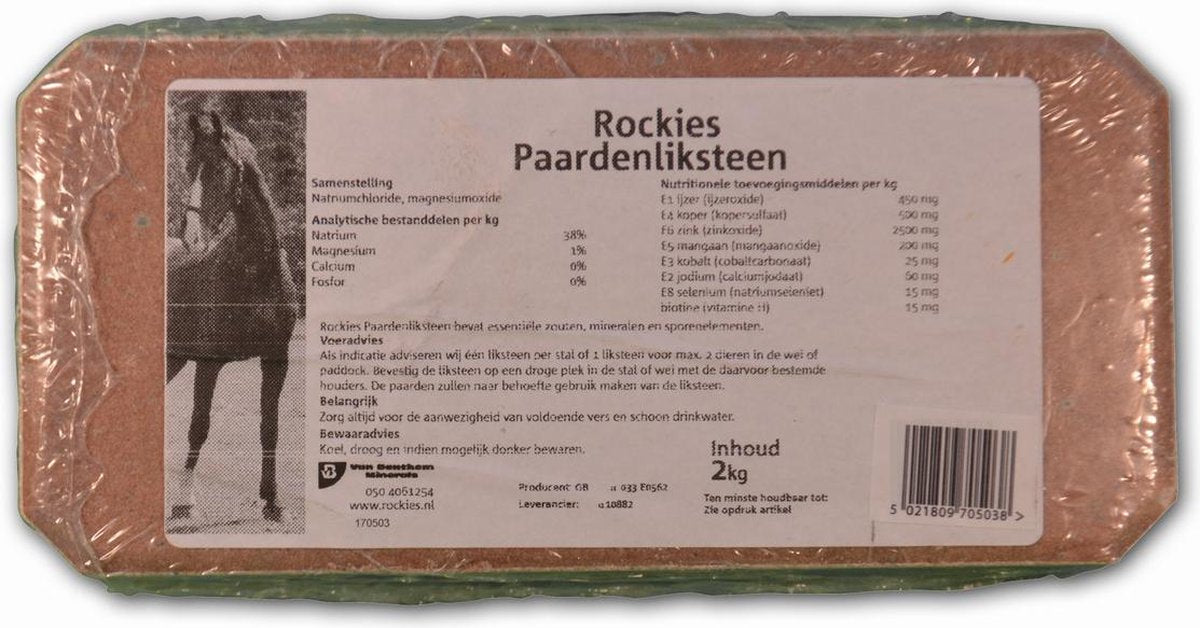 Rockies Liksteen Paard Naturel 2 kg