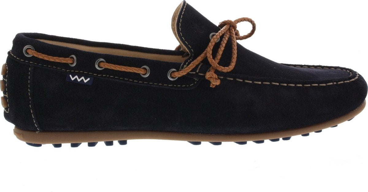 Floris Van Bommel 15053/02 H  Instappers - Blauw- Heren maat 43.5