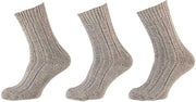 6-Pack Ouderwetse Noorse Sokken Noors Grof Apollo - Grijs - Unisex - Maat 46-48