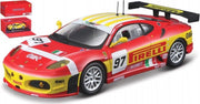 Bburago  Ferrari F430 GT2 #97 2008 rood/geel/wit schaalmodel 1:43