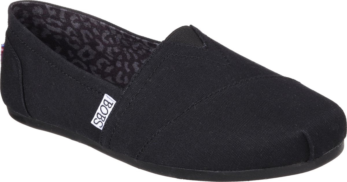 Skechers Bobs Plush Peace & Love Dames Espadrilles - Black - Maat 38