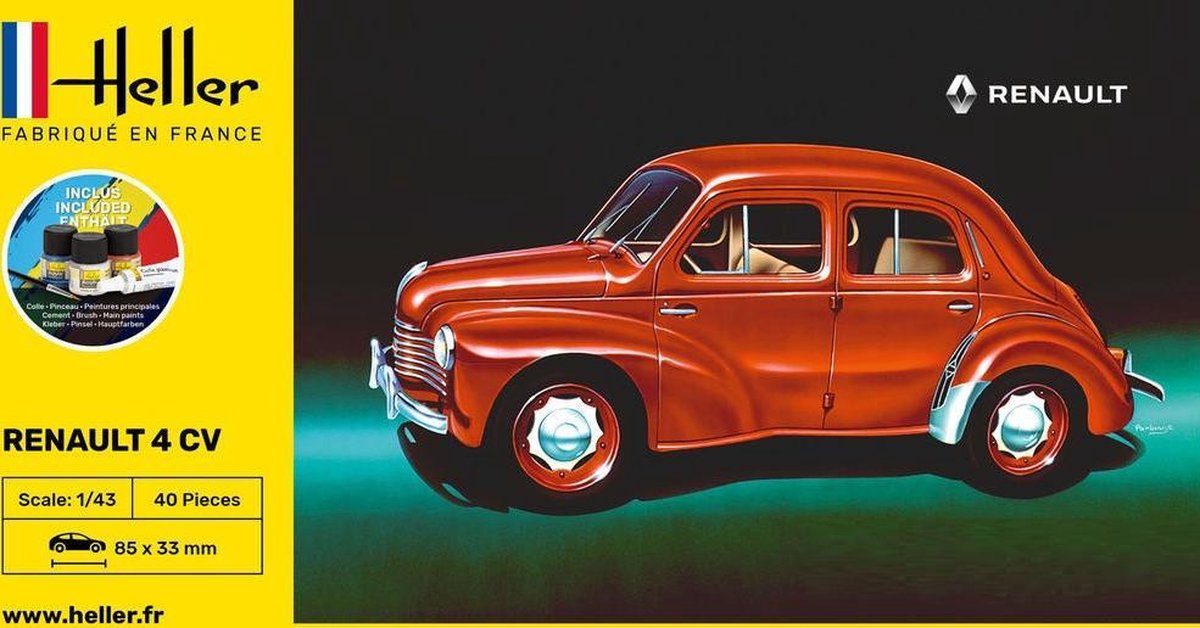 Heller Renault 4 CV Starter kit (modelbouw