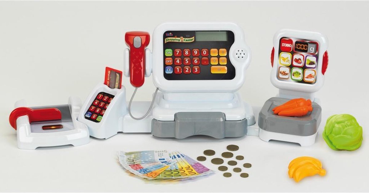 Elektronische Kassa Met Scanner En Accessoires