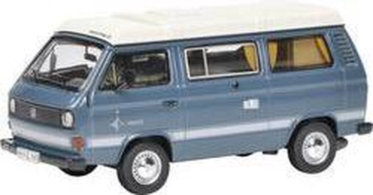 Schuco VW T3 Camper blau 1:64 Auto