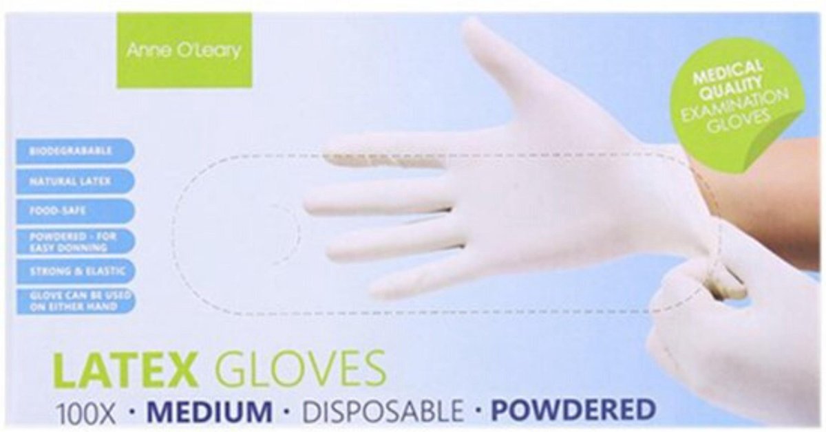Vinly wegwerphandschoenen - Wit - 100 Stuks - Medium - Powdered