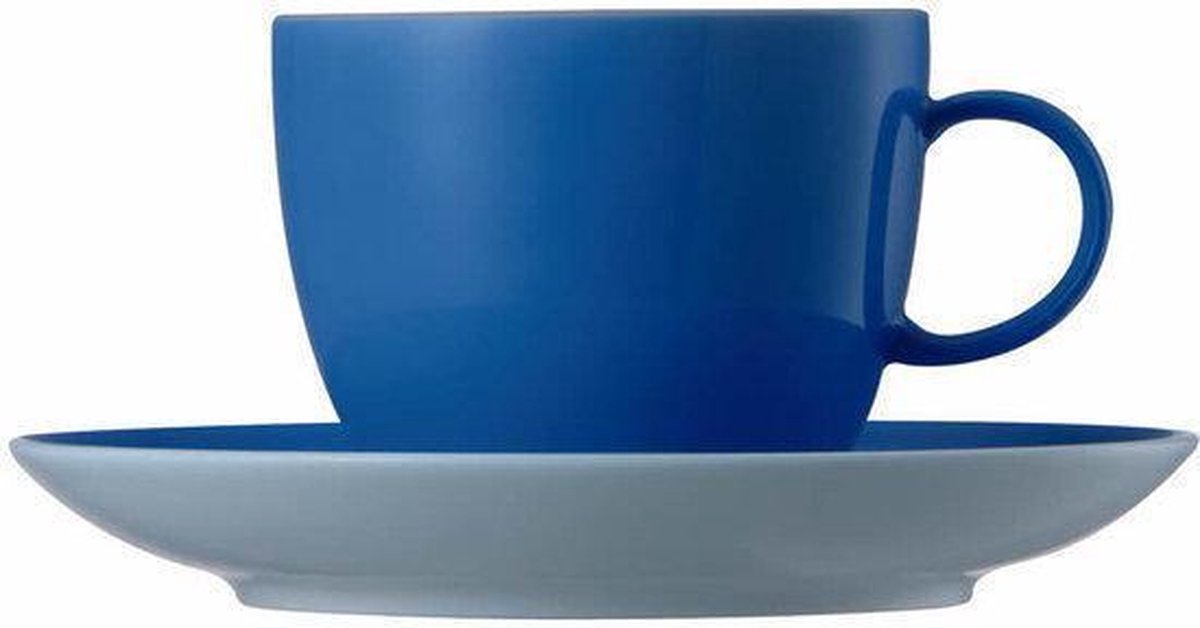 Thomas Sunny Day Light Blue Koffiekop en -Schotel - 0