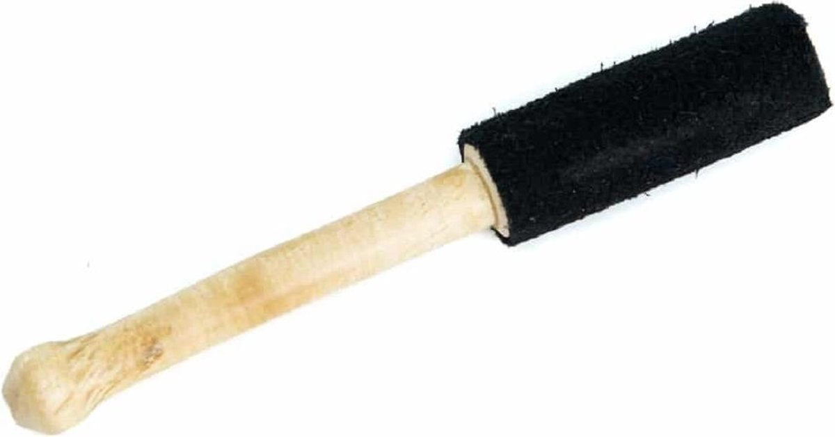 Klankschaal Aanstrijkhout Klein met Suède Zwart (15 cm)
