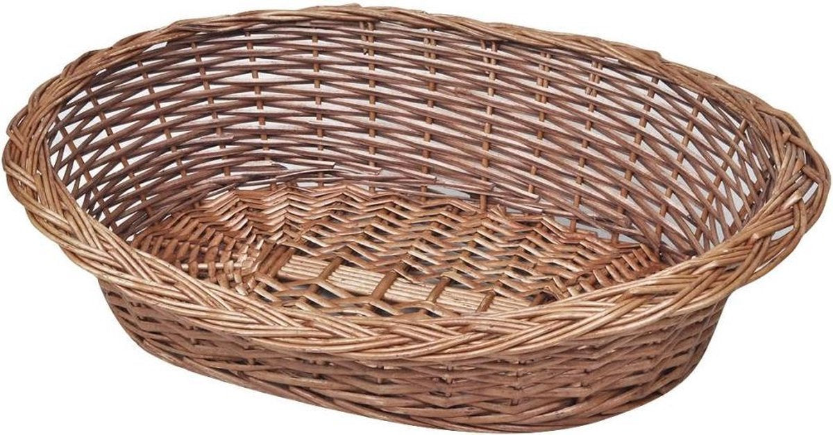 Hondenmand/huisdierenbed natuurlijk 50 cm wilgen
