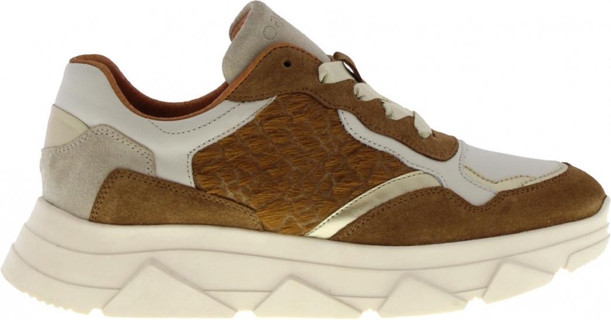 Tango Dames Lage sneakers Kady Fat - Cognac - Maat 41