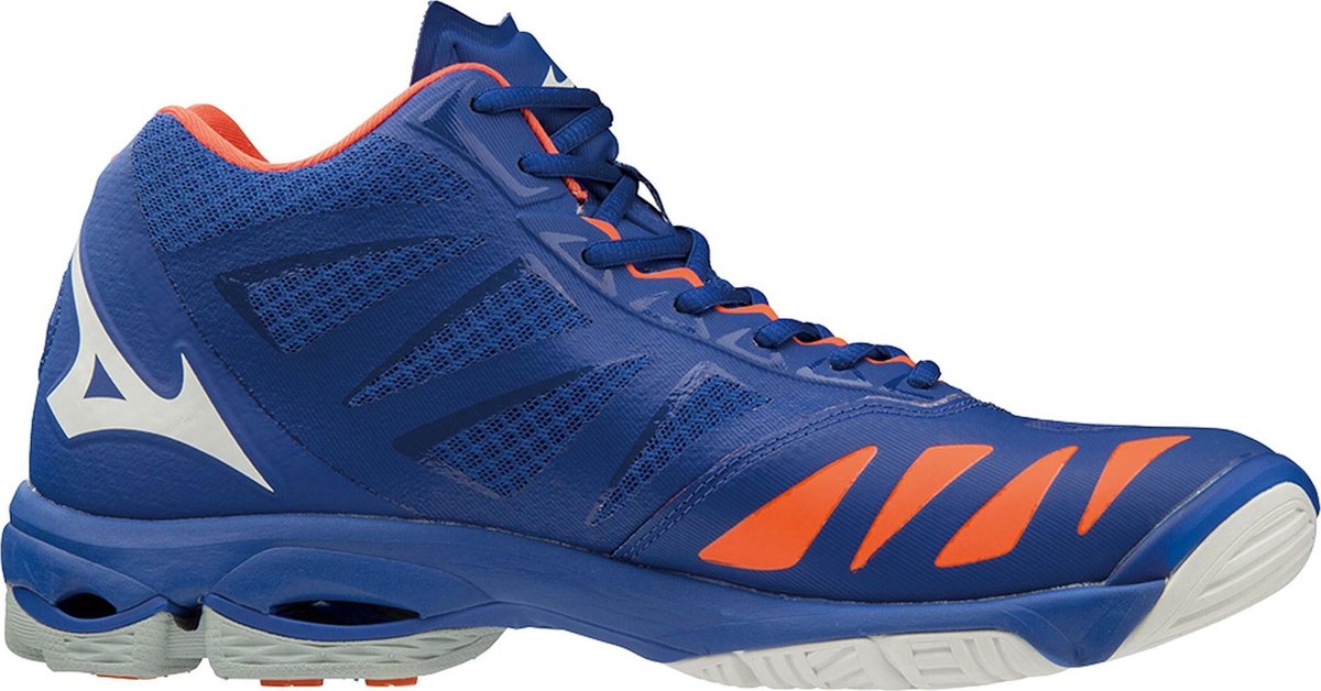 Mizuno Wave Lightning Z5 Sportschoenen - Maat 50 - Mannen - blauw/ oranje/ groen